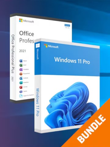 Microsoft Windows 11 Pro & Microsoft Office Professional Plus 2021 Bundle - Microsoft Key