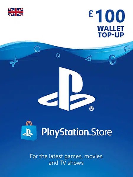 playstation gift card kartica 100 gbp