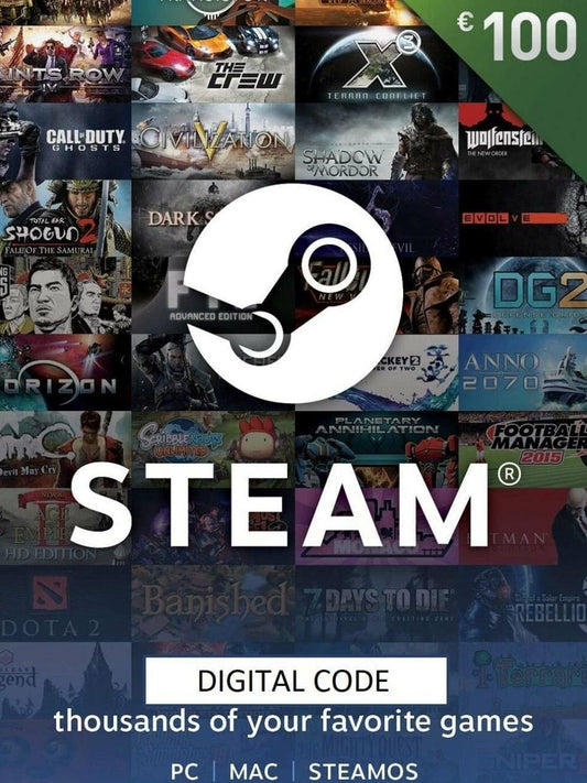 Steam gift card (poklon kartica) 100€