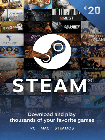 Steam gift card (poklon kartica) 20€