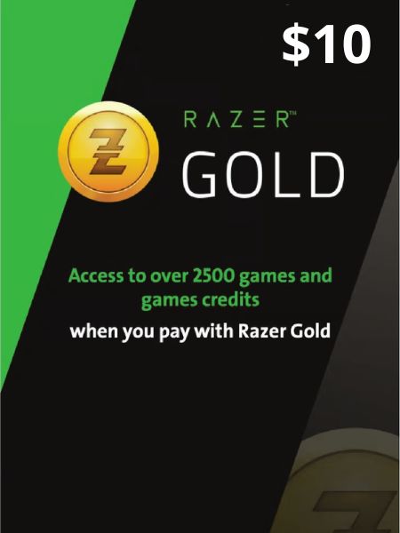 Razer gold gift kartica 10 usd