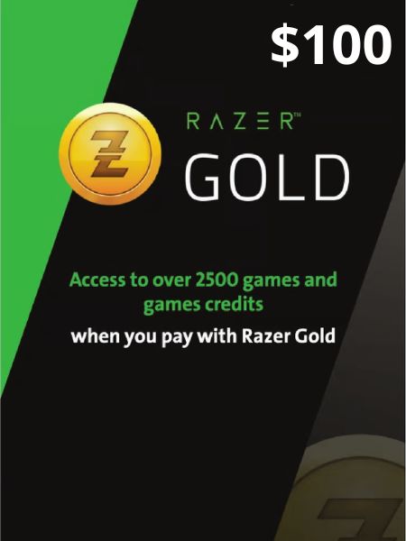 Razer gold gift kartica 100 usd