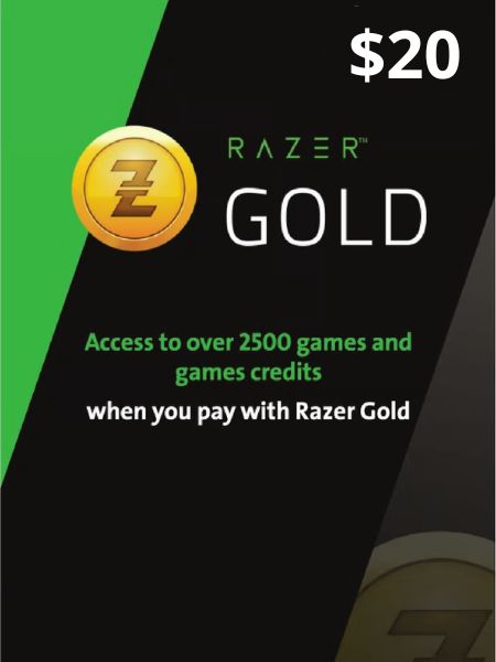 Razer gold gift kartica 20 usd